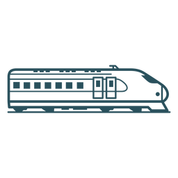 High speed train stroke Transparent PNG