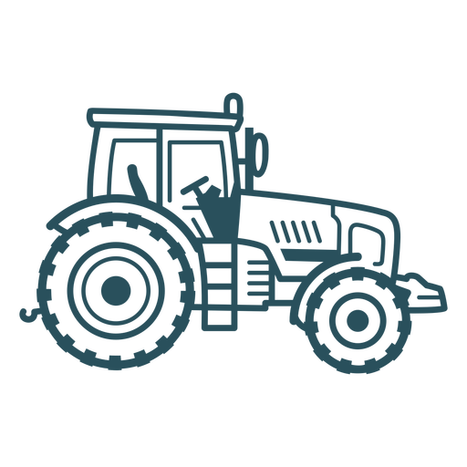 Design PNG E SVG De Ícone De Trator Agrícola Para Camisetas