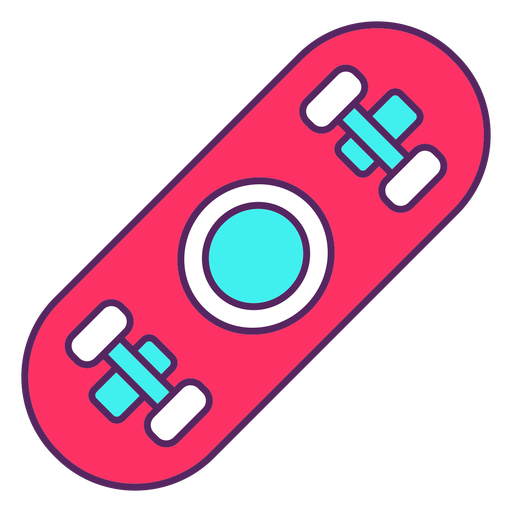 Skateboard bottom color stroke