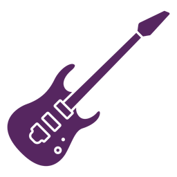 Electric guitar cut-out PNG Design