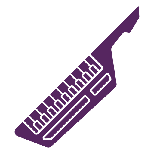 Keytar synth retro cut-out PNG Design