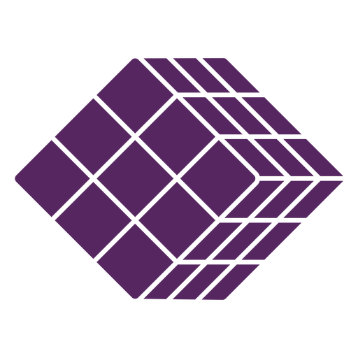 Rubik's cube puzzle cut-out PNG Design