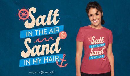 Salt and sand quote t-shirt design