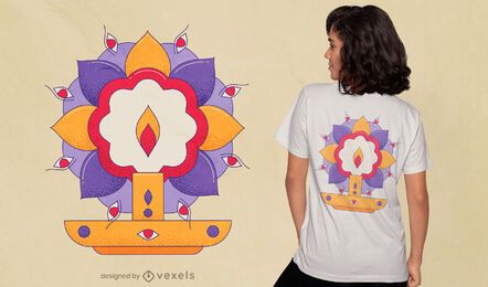 Design de camiseta Durga puja
