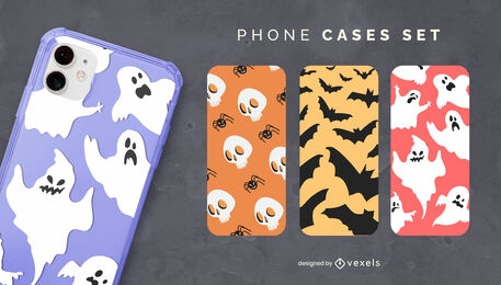 Halloween scary phone case set