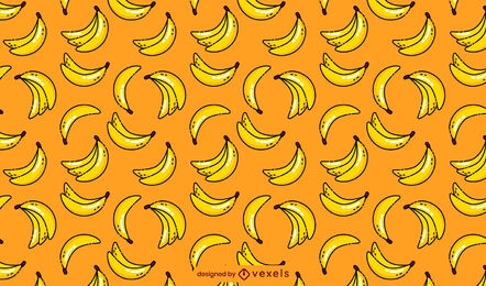 Glossy bananas pattern