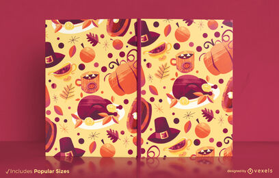 Thanksgiving-Dinner-Feiertag-Buch-Cover-Design