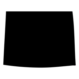 Wyoming usa Kartenschattenbild PNG-Design