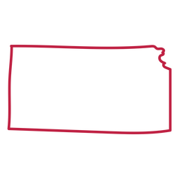 Curso de mapa do país do Kansas EUA Desenho PNG
