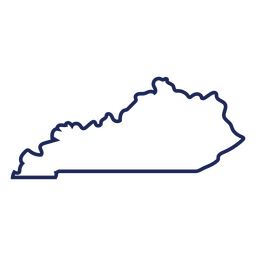Curso de mapa de Kentucky EUA
