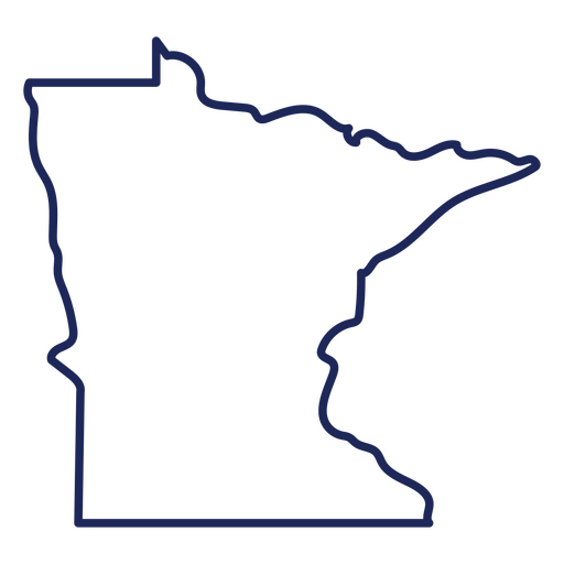 Mapa de acidente vascular cerebral do estado de Minnesota