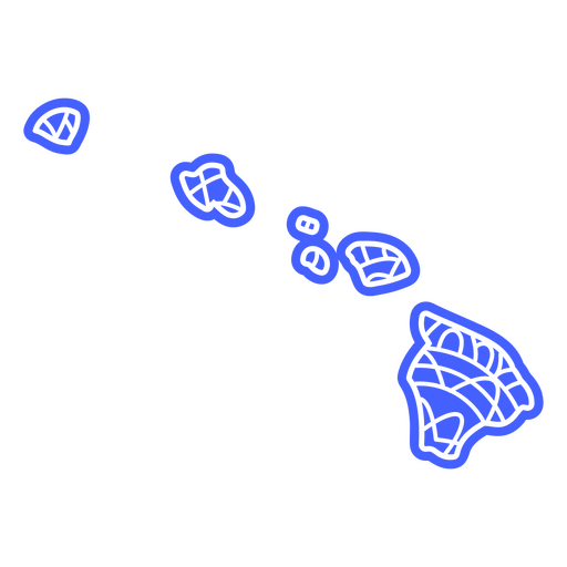 Mapa da mandala do estado do Havaí Desenho PNG