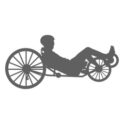 Homem andando de bicicleta reclinada Desenho PNG