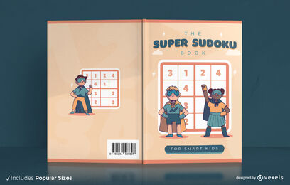 Design de capa de livro super sudoku