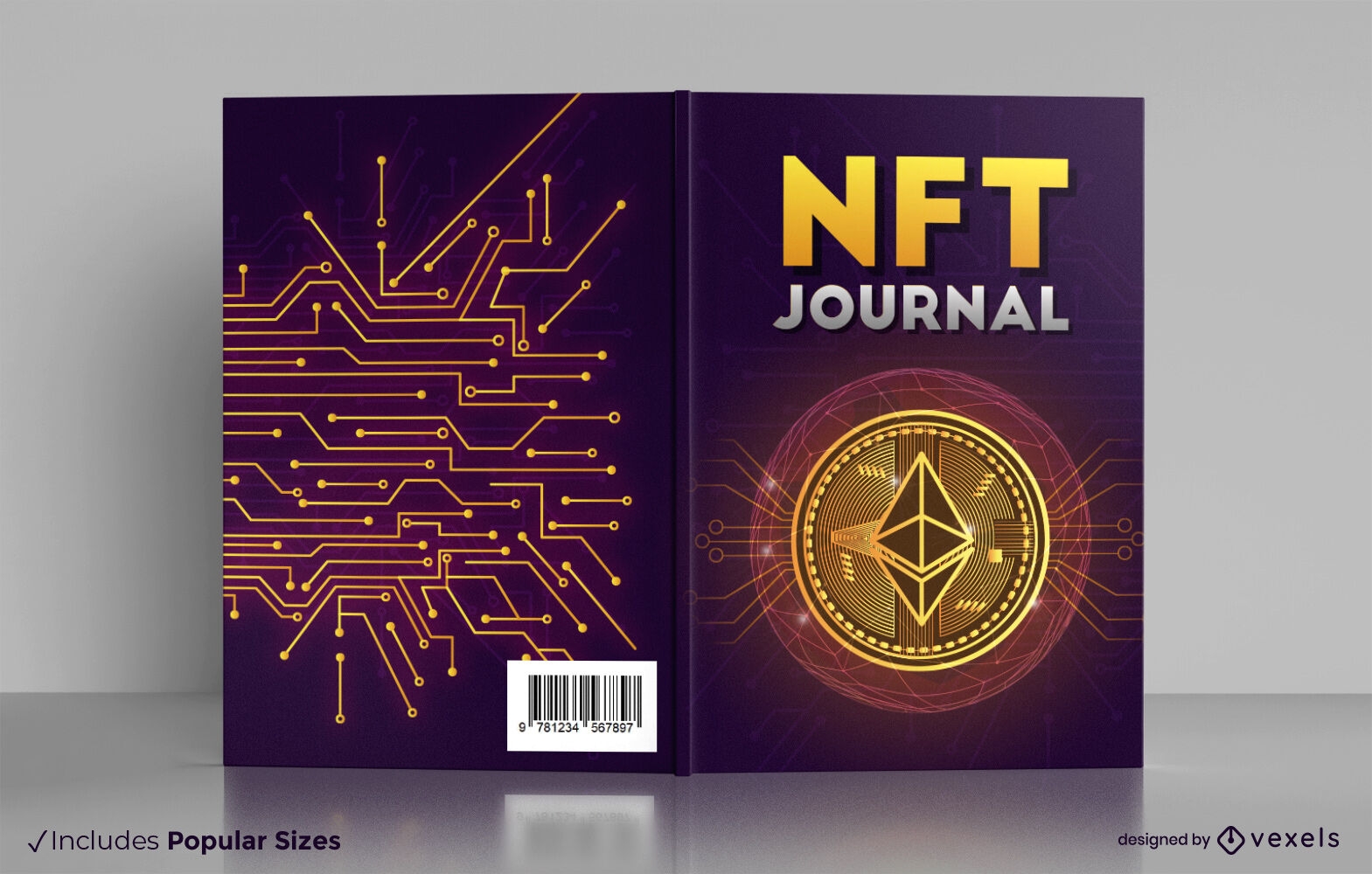 Design da capa do livro do jornal NFT