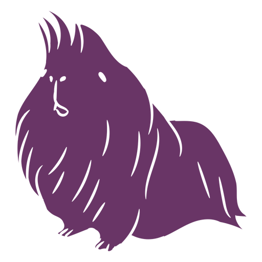 Hairy guinea pig cut out PNG Design