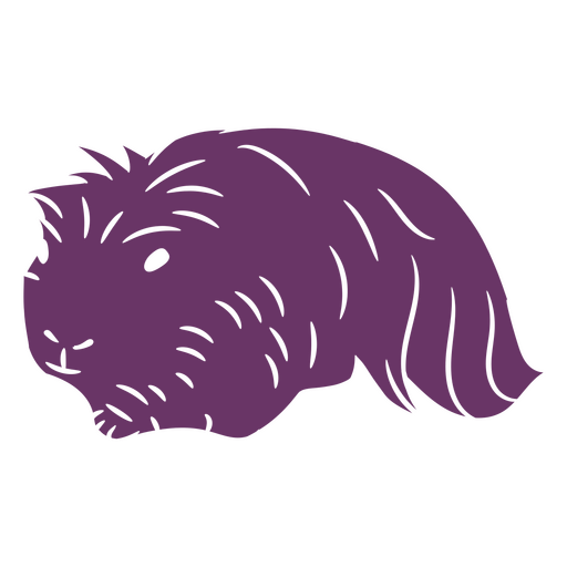 Haariges Meerschweinchen-Haustier ausgeschnitten PNG-Design