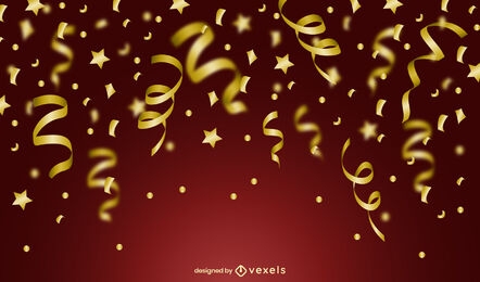 Confetti celebration background design
