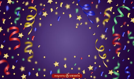 Confetti celebration colorful background design