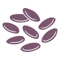 Elemento de semillas de plantas cortado Diseño PNG