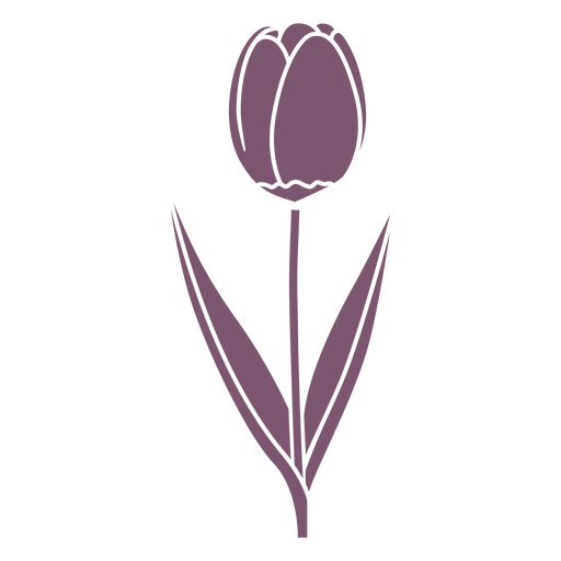 Elemento de flor de tulipa cortado Desenho PNG