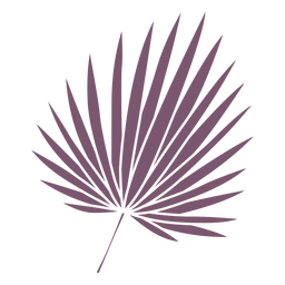 Elemento de corte de folha de palmeira tropical