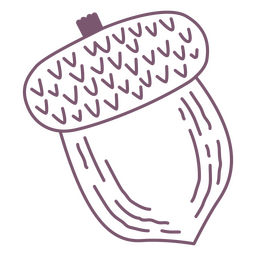 Elemento de curso de noz de bolota Desenho PNG