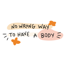 Nenhum wat errado para ter um traço da cor do corpo Desenho PNG