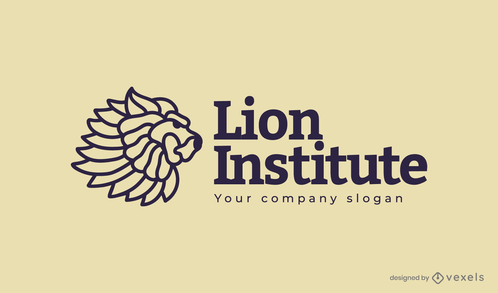 Diseño de logotipo animal del instituto león.