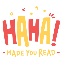 Laughter reading badge