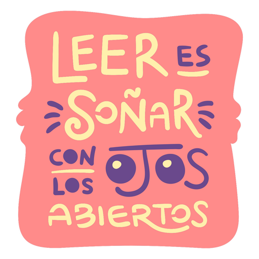 Distintivo de hobby de leitura em espanhol