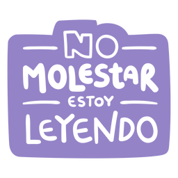 Não perturbe ao ler o crachá Desenho PNG
