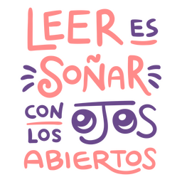 Insignia de español de hobby de lectura Diseño PNG