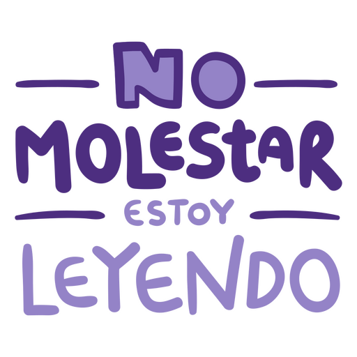 Não perturbe ao ler o emblema espanhol Desenho PNG