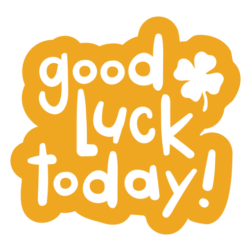 Good luck doodle motivational quote PNG Design