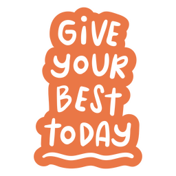 Dê sua melhor citação motivacional de doodle Desenho PNG