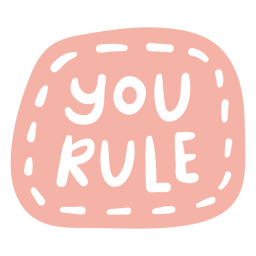 Você governa a citação motivacional do doodle Desenho PNG