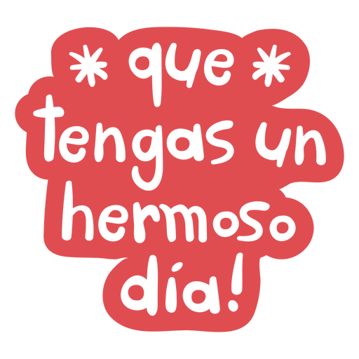 Citação motivacional de doodle de dia lindo em espanhol Desenho PNG