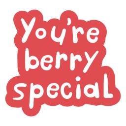 Berry special doodle motivational quote