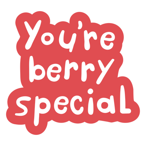 Citação motivacional de doodle especial de Berry Desenho PNG