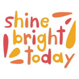 Citação de doodle motivacional brilha Desenho PNG