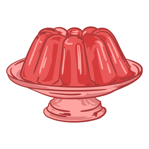 Strawberry jelly food PNG Design