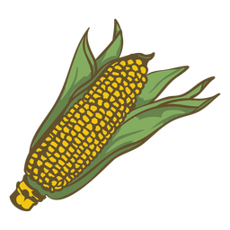 Alimentos de granja de vegetales de maíz Diseño PNG