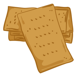 Crackers semi flat PNG Design