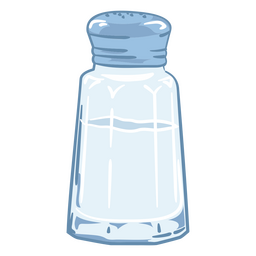 Light blue salt shaker illustration PNG Design Transparent PNG
