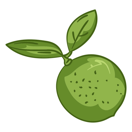 Traço de cor de frutas de limão verde Desenho PNG