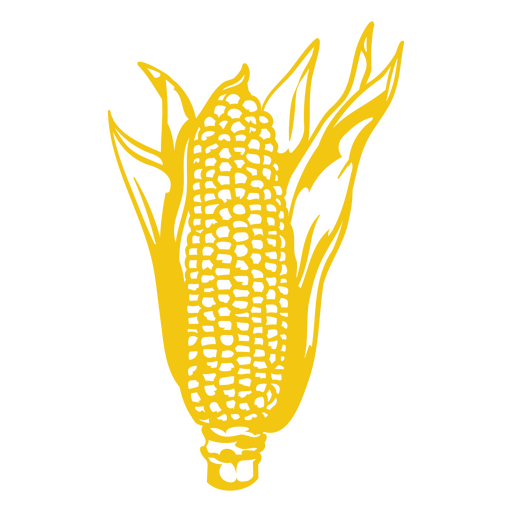 Golpe de maíz amarillo Diseño PNG