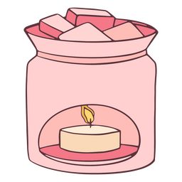 Kerze zum Schmelzen von Wachs PNG-Design