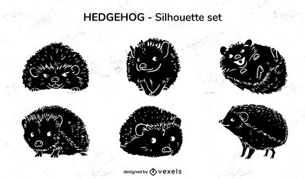 Igel Haustier Tier niedliches Ausschnittset