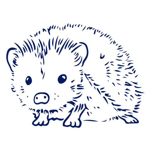 Igel s??er Haustierstreich PNG-Design